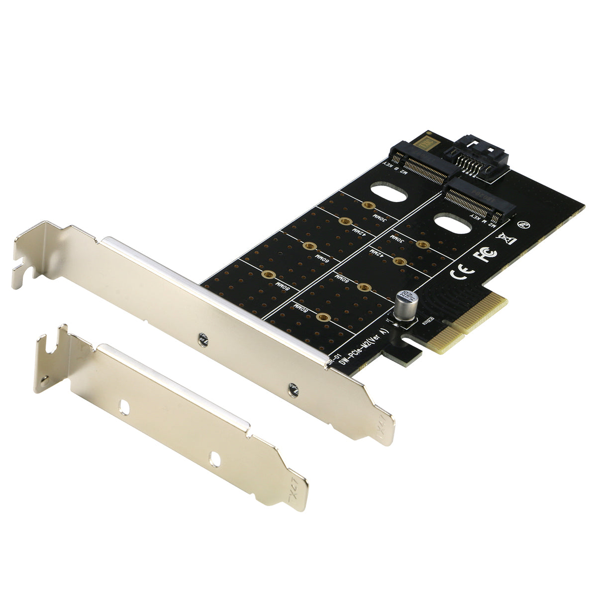 Adaptateur M.2 NVME SSD 2280, 2260, 2242, 2230 vers PCI Express X4