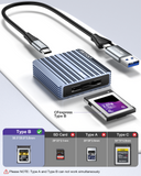 CF Express Type B Card Reader RIITOP USB C to CFexpress Type-B Memory Card Adapter up to 10Gbps