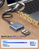 CFexpress Type A Card Reader RIITOP USB 3.2 Gen 2 10Gbps CF Express Type A Memory Card Adapter