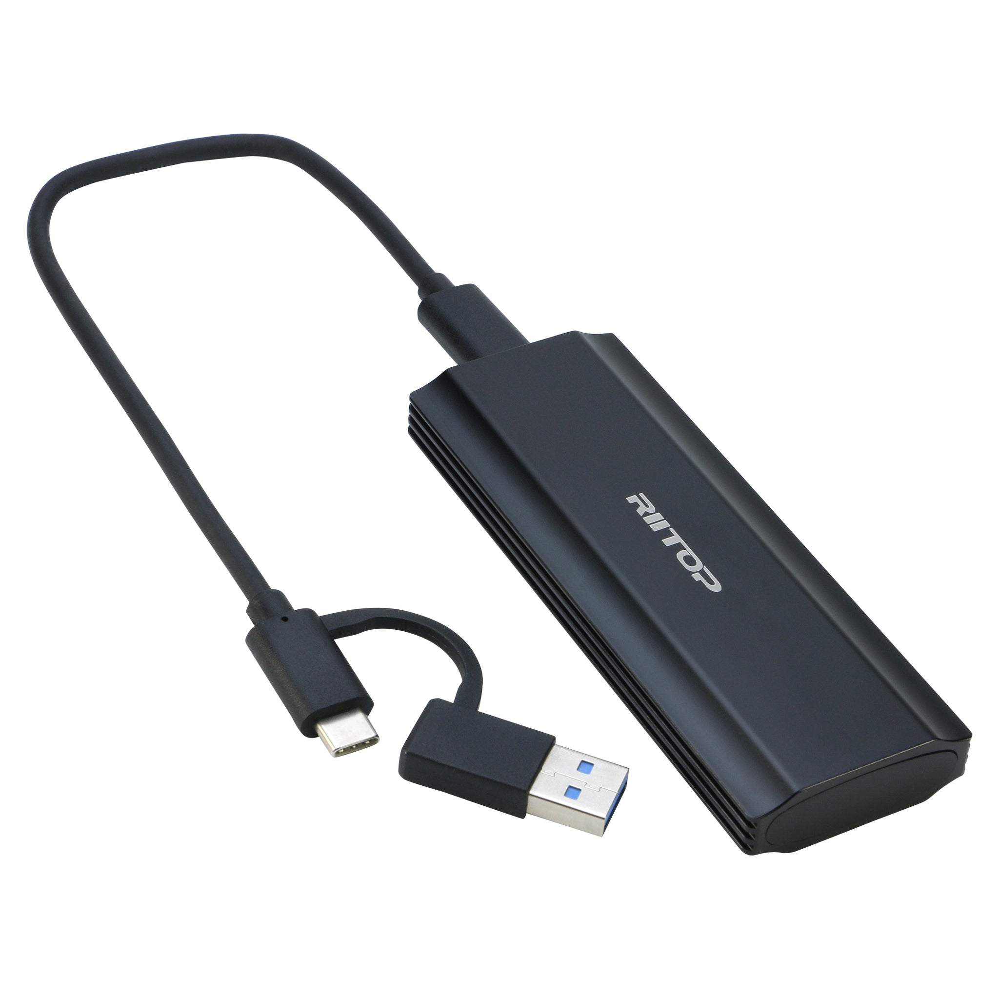 USB 3.2 Type-C Tool-Free Enclosure for M.2 PCIe NVMe and SATA SSDs M or B&M  Keys