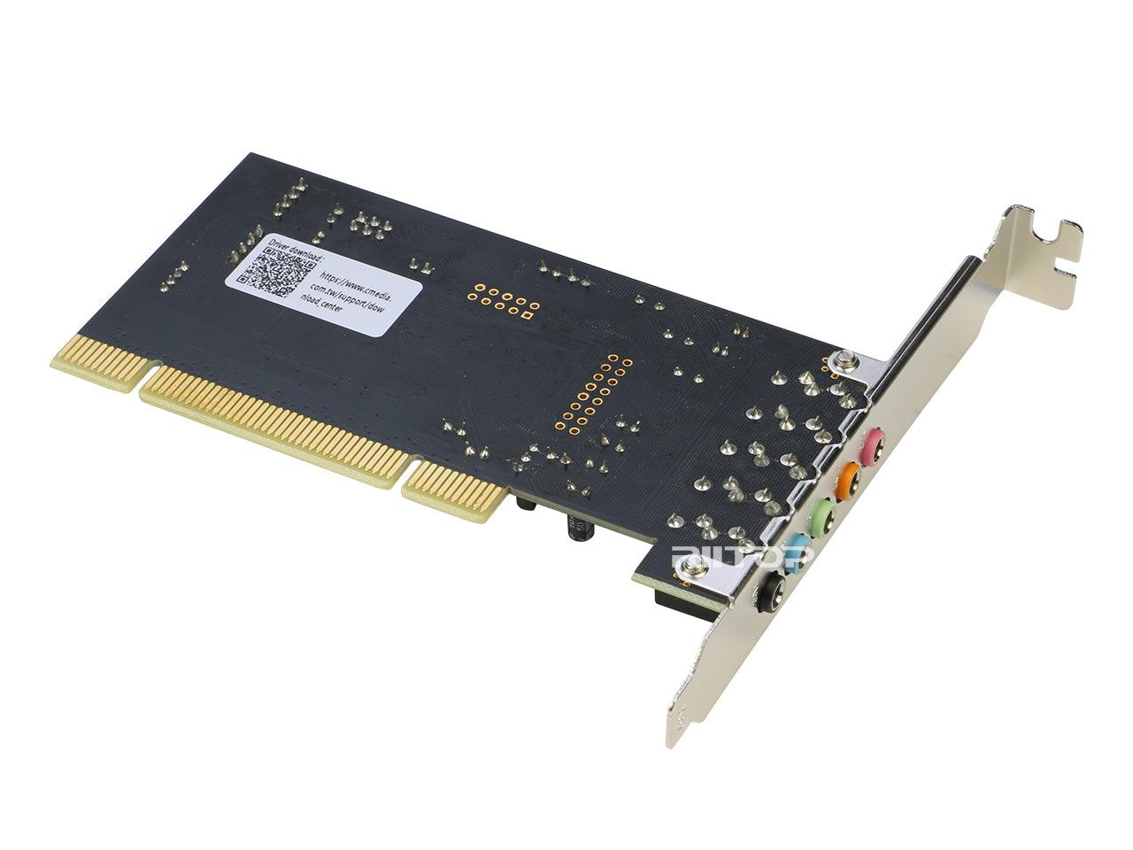 Optimal Shop Carte son PCIe pour PC Windows, carte son interne 5.1 avec  support discret, carte audio stéréo PCI-e 3D, puce CMI8738 32/64 bits pour